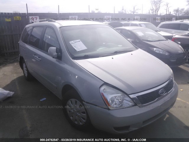 KNDMG4C73C6477620 - 2012 KIA SEDONA LX GRAY photo 1