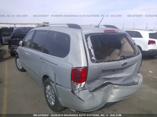 KNDMG4C73C6477620 - 2012 KIA SEDONA LX GRAY photo 6