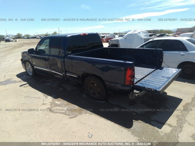 2GCEC19T421100514 - 2002 CHEVROLET SILVERADO C1500 BLUE photo 3