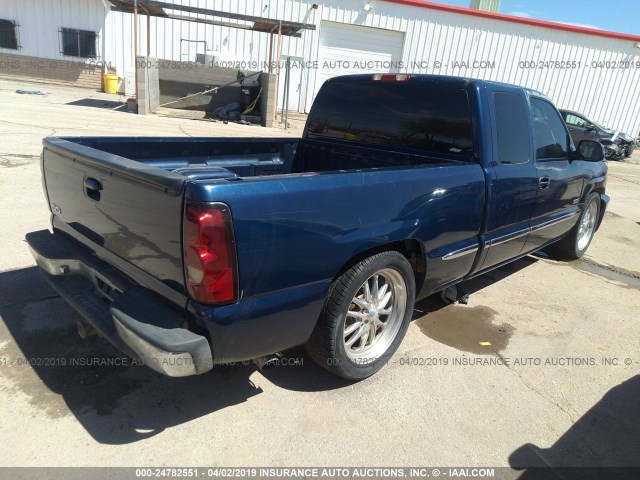 2GCEC19T421100514 - 2002 CHEVROLET SILVERADO C1500 BLUE photo 4