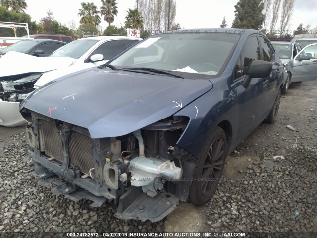 JF1GJAA66DH034297 - 2013 SUBARU IMPREZA BLUE photo 2