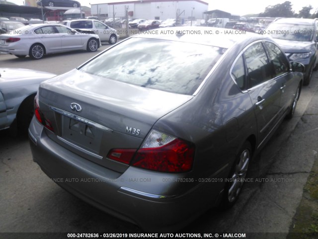 JNKAY01E48M605715 - 2008 INFINITI M35 SPORT SILVER photo 4