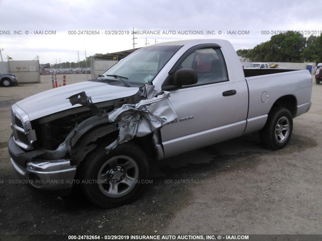 1D7HA16K16J157060 - 2006 DODGE RAM 1500 ST SILVER photo 2