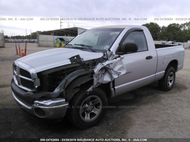 1D7HA16K16J157060 - 2006 DODGE RAM 1500 ST SILVER photo 6