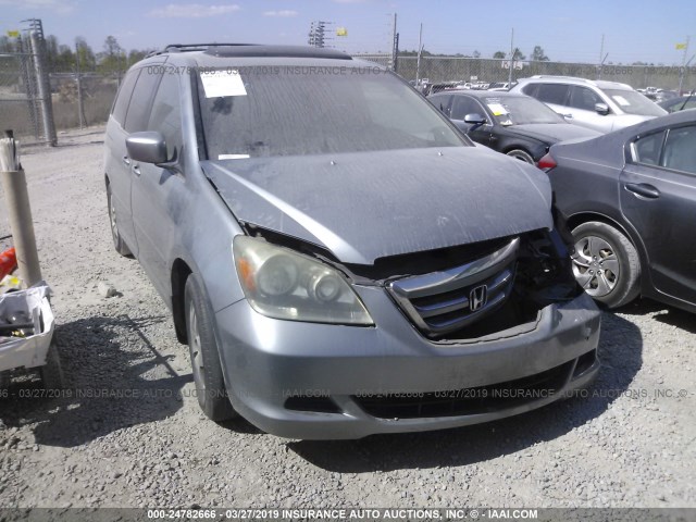 5FNRL38616B049999 - 2006 HONDA ODYSSEY EXL BLUE photo 1