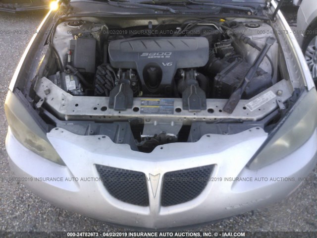 2G2WP522351160391 - 2005 PONTIAC GRAND PRIX GRAY photo 10