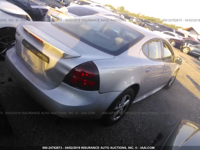 2G2WP522351160391 - 2005 PONTIAC GRAND PRIX GRAY photo 4