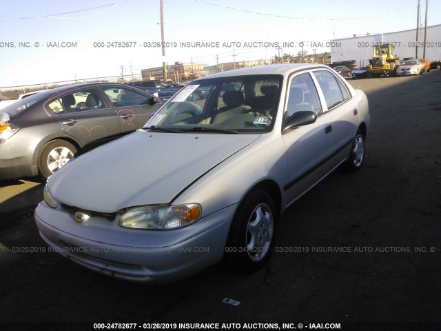 1Y1SK5284YZ413612 - 2000 CHEVROLET GEO PRIZM LSI SILVER photo 2