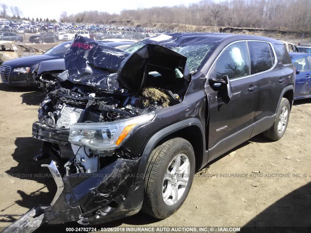 1GKKNKLA0JZ212036 - 2018 GMC ACADIA SLE BLACK photo 2