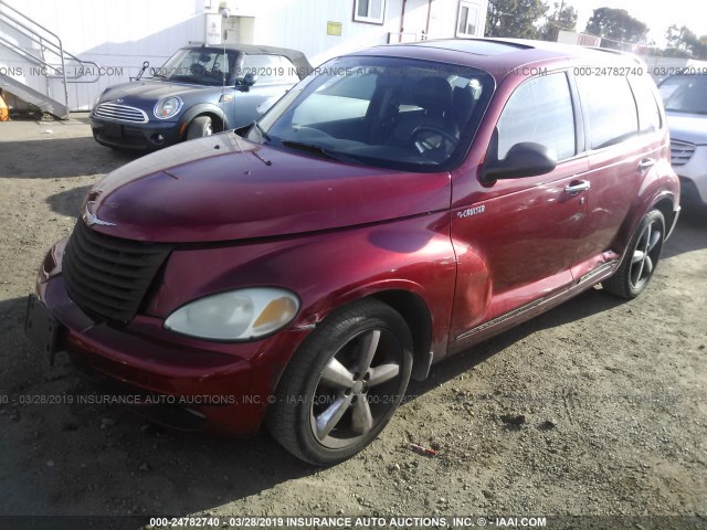 3C8FY78G44T240740 - 2004 CHRYSLER PT CRUISER GT RED photo 2