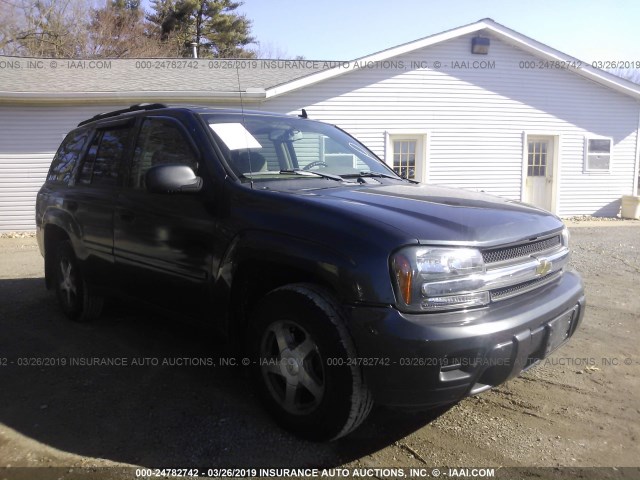 1GNDT13S362207143 - 2006 CHEVROLET TRAILBLAZER LS/LT Dark Blue photo 1