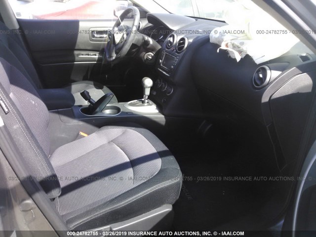 JN8AS5MT9DW500729 - 2013 NISSAN ROGUE S/SV GRAY photo 5