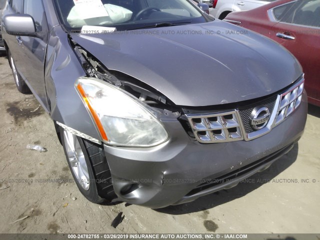 JN8AS5MT9DW500729 - 2013 NISSAN ROGUE S/SV GRAY photo 6