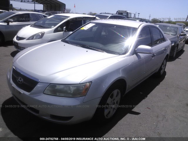 KMHET46C36A081001 - 2006 HYUNDAI SONATA GL SILVER photo 2