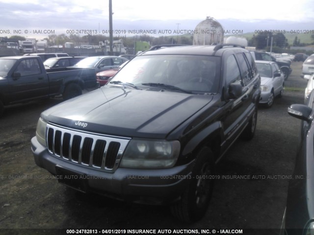 1J8GW38S72C222775 - 2002 JEEP GRAND CHEROKEE SPORT BLUE photo 2