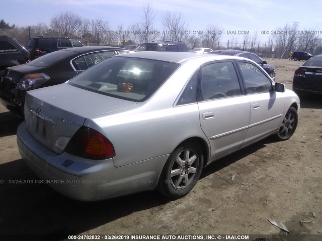 4T1BF28B01U162838 - 2001 TOYOTA AVALON XL/XLS SILVER photo 4