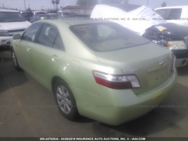 4T1BB46K38U038129 - 2008 TOYOTA CAMRY HYBRID GREEN photo 3