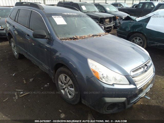 4S4BRBAC8D1272181 - 2013 SUBARU OUTBACK 2.5I BLUE photo 1