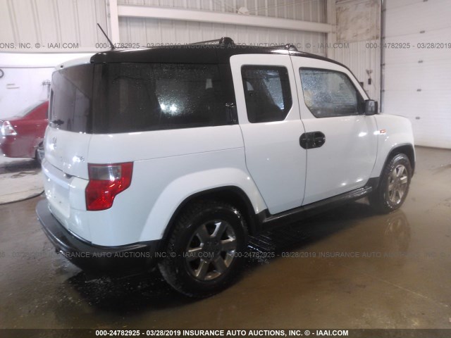 5J6YH28719L001012 - 2009 HONDA ELEMENT EX GREEN photo 4