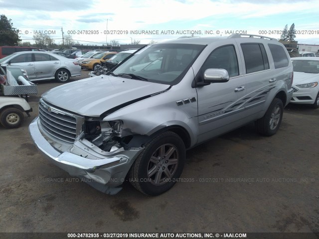 1A8HX58227F575847 - 2007 CHRYSLER ASPEN LIMITED SILVER photo 2