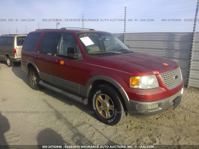 1FMEU17W43LA67077 - 2003 FORD EXPEDITION EDDIE BAUER RED photo 1