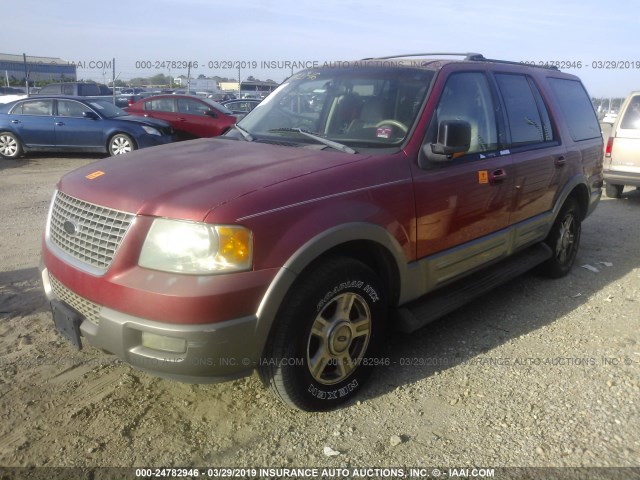 1FMEU17W43LA67077 - 2003 FORD EXPEDITION EDDIE BAUER RED photo 2