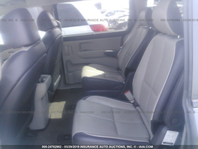 KNDMB5C15H6338306 - 2017 KIA SEDONA LX GRAY photo 8