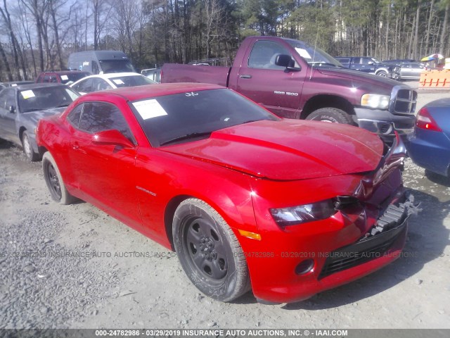 2G1FA1E38E9173867 - 2014 CHEVROLET CAMARO LS RED photo 1