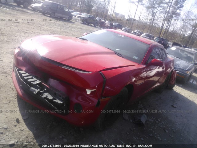 2G1FA1E38E9173867 - 2014 CHEVROLET CAMARO LS RED photo 2