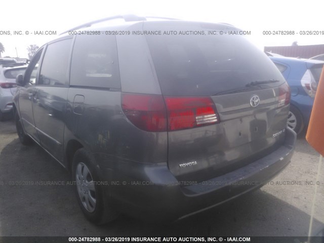 5TDZA23C74S150180 - 2004 TOYOTA SIENNA CE/LE GRAY photo 3