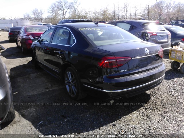 1VWDT7A32HC073484 - 2017 VOLKSWAGEN PASSAT R-LINE BLACK photo 3