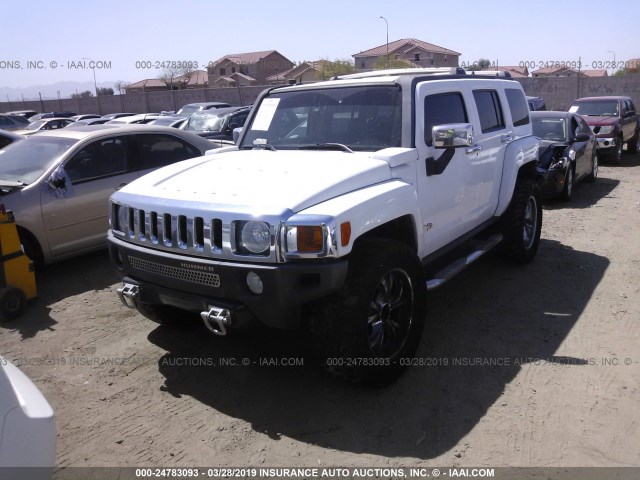 5GTDN136368225301 - 2006 HUMMER H3 WHITE photo 2