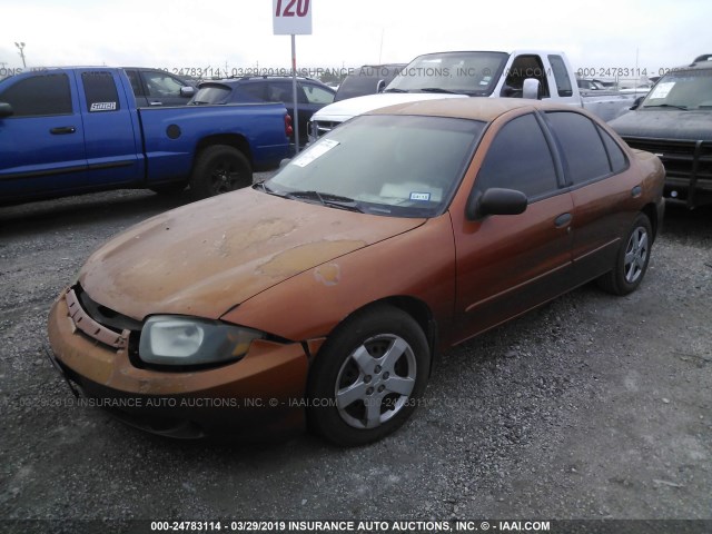 1G1JF52F147327062 - 2004 CHEVROLET CAVALIER LS ORANGE photo 2