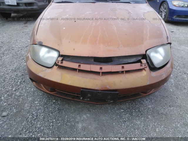 1G1JF52F147327062 - 2004 CHEVROLET CAVALIER LS ORANGE photo 6