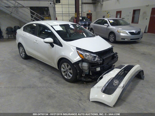 KNADN4A37G6678980 - 2016 KIA RIO EX/SX WHITE photo 1