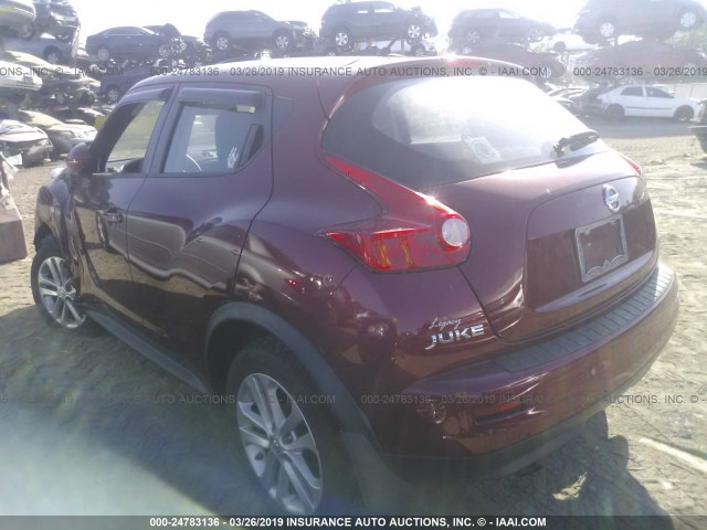 JN8AF5MV0BT013777 - 2011 NISSAN JUKE S/SV/SL RED photo 3