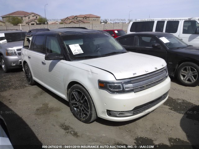 2FMHK6DT2DBD16231 - 2013 FORD FLEX LIMITED WHITE photo 1