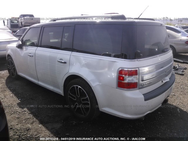 2FMHK6DT2DBD16231 - 2013 FORD FLEX LIMITED WHITE photo 3