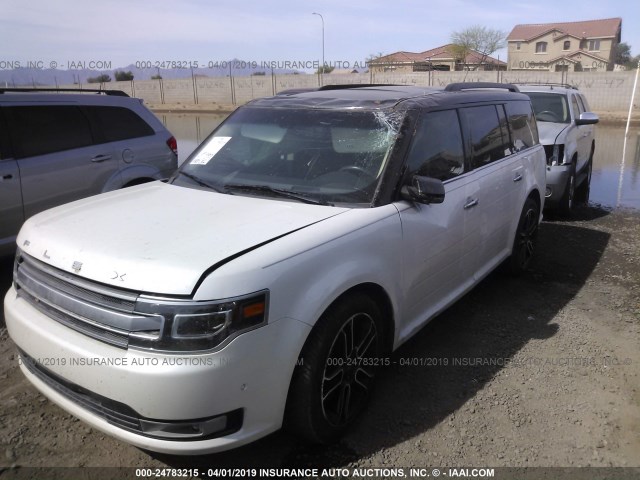 2FMHK6DT2DBD16231 - 2013 FORD FLEX LIMITED WHITE photo 6