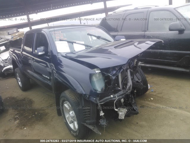 3TMJU4GN1DM153412 - 2013 TOYOTA TACOMA DOUBLE CAB PRERUNNER BLUE photo 1