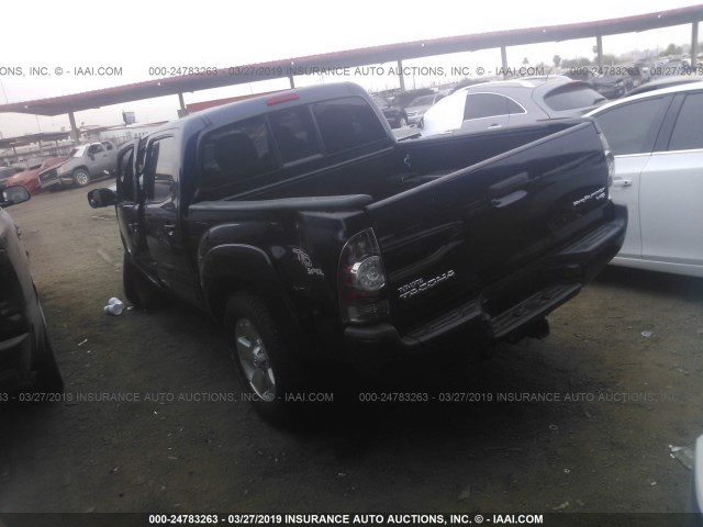 3TMJU4GN1DM153412 - 2013 TOYOTA TACOMA DOUBLE CAB PRERUNNER BLUE photo 3