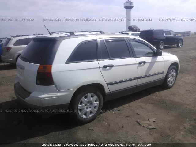 2A8GM48L58R608535 - 2008 CHRYSLER PACIFICA LX WHITE photo 4