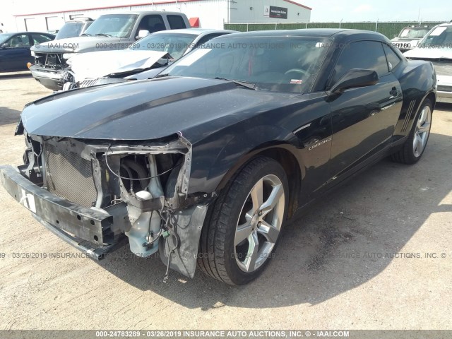 2G1FA1E36C9201887 - 2012 CHEVROLET CAMARO LS BLACK photo 2