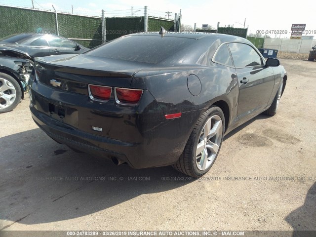 2G1FA1E36C9201887 - 2012 CHEVROLET CAMARO LS BLACK photo 4