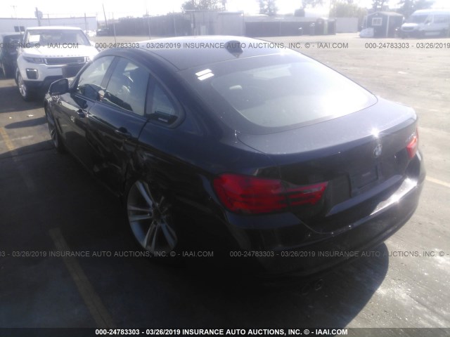 WBA4A9C57FGL86486 - 2015 BMW 428 I/GRAN COUPE/SULEV BLACK photo 3