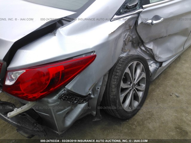 5NPEC4AB0DH726678 - 2013 HYUNDAI SONATA SE/LIMITED SILVER photo 6