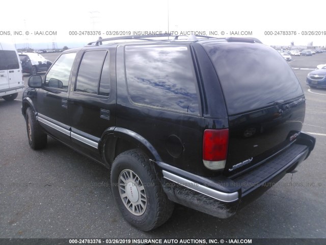 1GKDT13WXS2522855 - 1995 GMC JIMMY BLUE photo 3