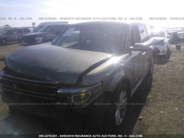 2FMHK6D80DBD08060 - 2013 FORD FLEX LIMITED GRAY photo 2