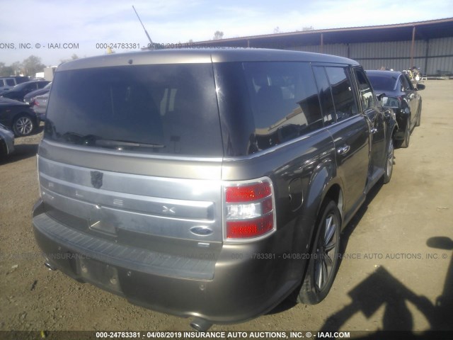 2FMHK6D80DBD08060 - 2013 FORD FLEX LIMITED GRAY photo 4