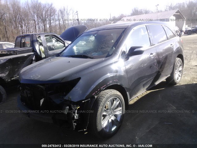 2HNYD2H6XCH514590 - 2012 ACURA MDX ADVANCE BLACK photo 2